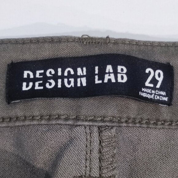 Design Lab skinny stretch olive green women's size 29 - Picture 5 of 13